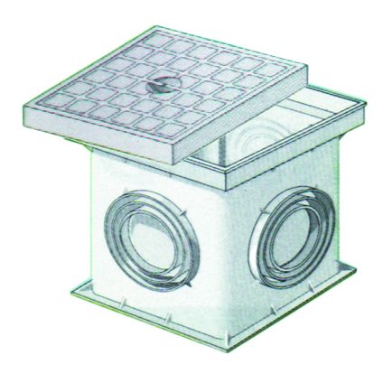 Pozzetto Monolitico In PP (polipropilene) Con Chiusino – 40x40 Cm – Made In Italy