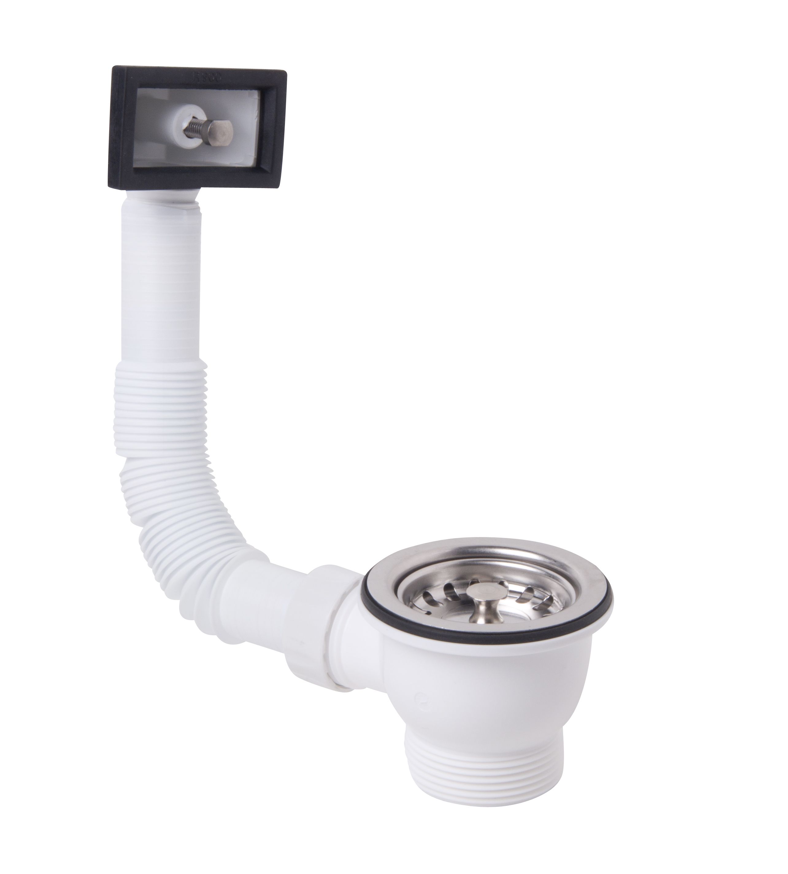 talea lavello colino tappo di scarico – 80 mm di scarico in acciaio INOX rifiuti