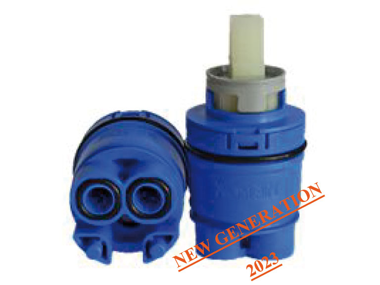 Cartuccia deviatore ottone 3 vie per miscelatore incasso